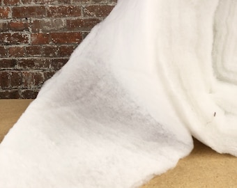 50 METRE ROLL 70gsm / 2oz POLYESTER WADDING DACRON 27″ – Fabrics By The