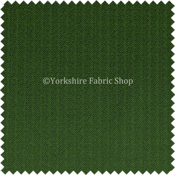 Herringbone Pattern Semi Plain Medium Weight Upholstery Fabric Navy Blue Colour
