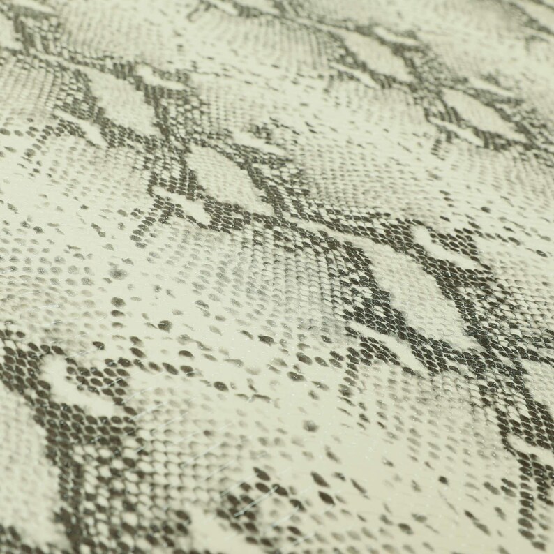 Snakeskin Vinyl Faux Leather Upholstery Fabric For Furniture, Sofas, Vehicle Trimmings & Accessories Hard Wearing Animal Print Vinyl image 3