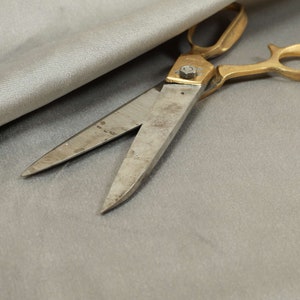 New Soft Quality Low Velour Chenille Velvet Silver Curtain Furnishing Upholstery Fabric - Sold By The 1 Metres Fabric