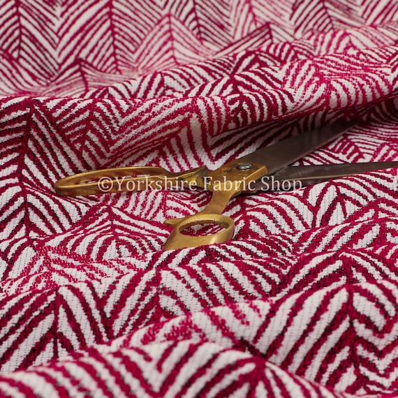 New Chenille Quality Woven Modern Leaf Floral Pattern Green Upholstery Fabric