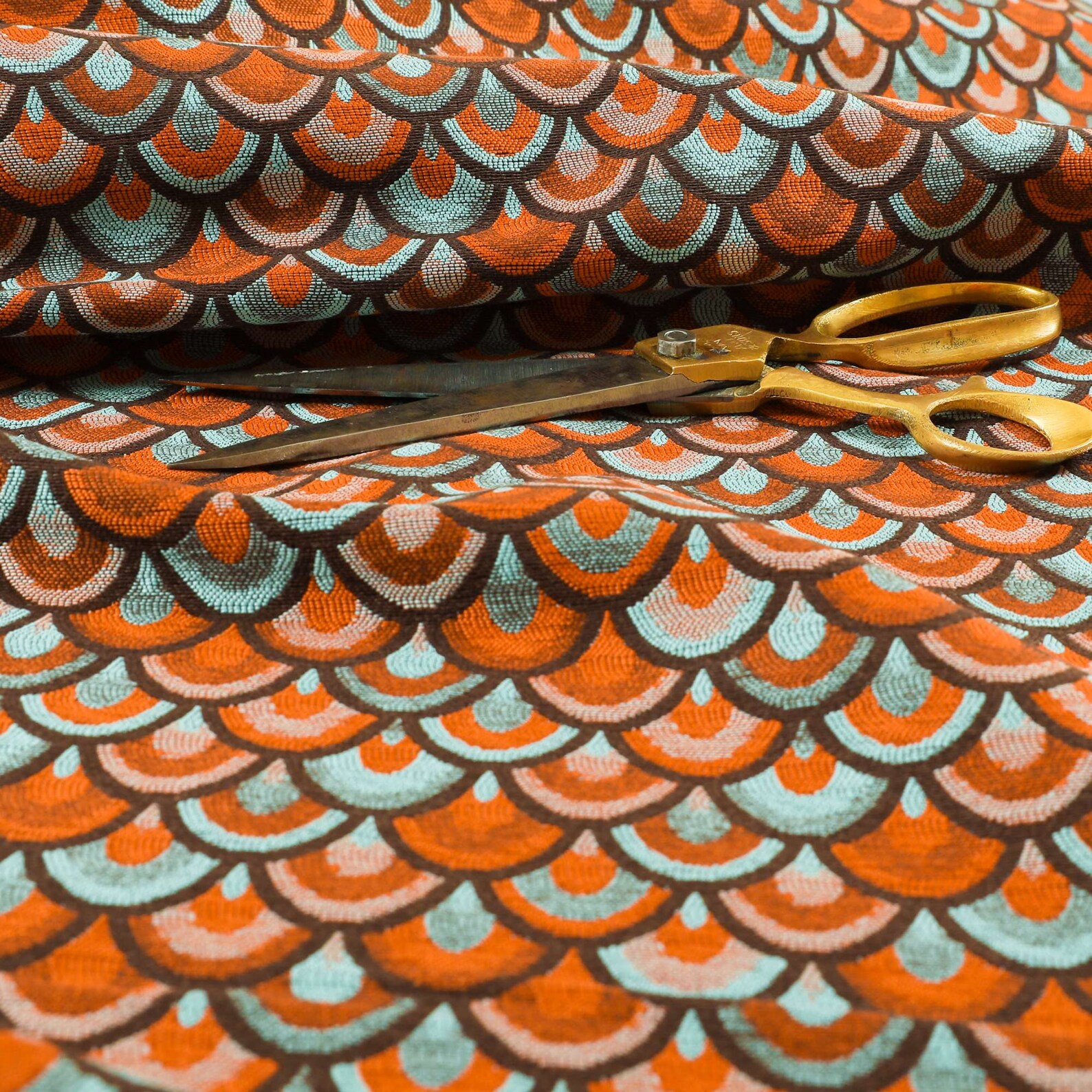Drapery Jacquard - Peacock Pheasants in the Orchard - British Imported main image 0