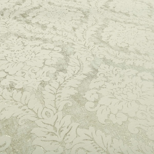 New Traditional Exotic Damask Pattern Upholstery Curtain Fabric Cream Colour Sold By The Metre Luxury Quality