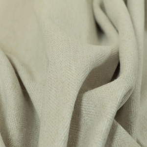 New Furnishing Fabrics Cream Soft Herringbone Chenille Textured Hardwearing Upholstery Curtain Fabrics  Sofa Curtains Sold By The Metre