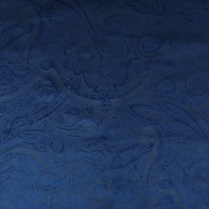 New Furnishing Modern Designer Floral Theme Pattern Soft Velvet Material Upholstery Curtains Fabric In Navy Blue Colour By the Metre