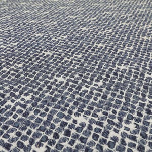 Blue Small Scale Pattern Chenille Upholstery Fabrics For Sofas, Curtains, Seating, Chairs & Furniture image 3