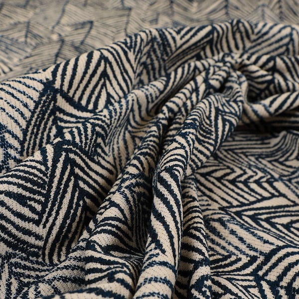 Blue Upholstery Fabric Etsy