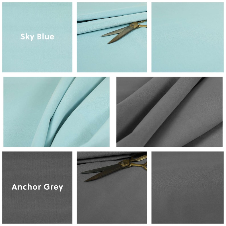 Super Soft Brushed Velvet Upholstery Fabric Curtains, Sofas, Seating, Cushions & Interior Design Soft Hard Wearing Plain Fabrics Per Metre image 11