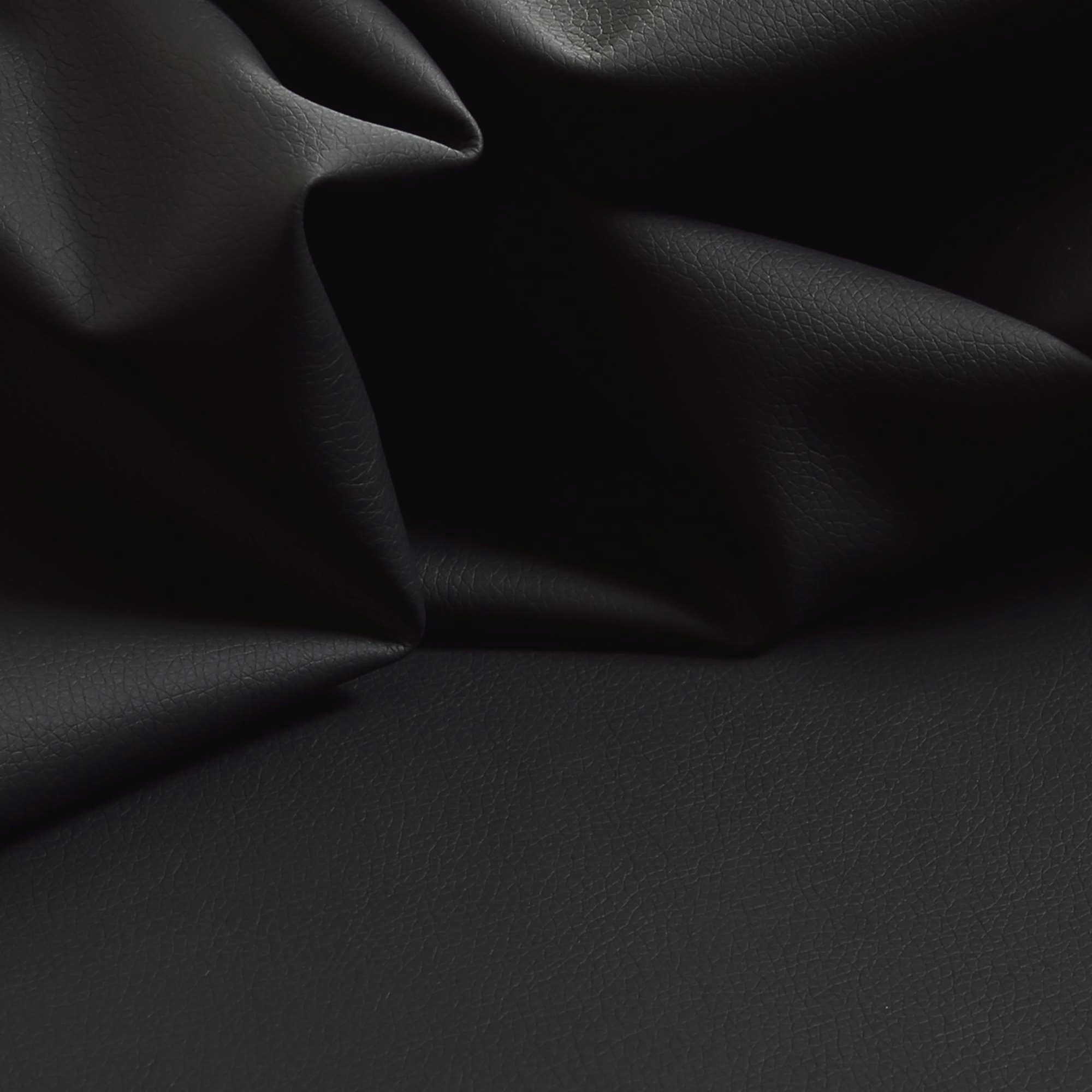 10 Metres Of Heavy Duty Matt Finish Soft Black Faux Leather