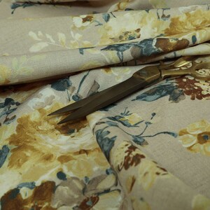 Furnishing Fabrics Floral Pattern Yellow Colour For Blinds Sofas Curtains Upholstery Fabric For Sale By The 1 Metre