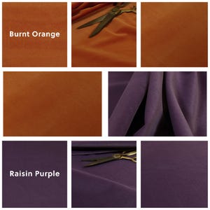 Super Soft Brushed Velvet Upholstery Fabric Curtains, Sofas, Seating, Cushions & Interior Design Soft Hard Wearing Plain Fabrics Per Metre image 4