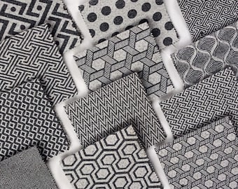 Patterned Monochrome Upholstery Fabric Soft Wool Effect For Furniture, Sofas, Seating, Curtains, Cushions, Interior Design Fabric Per Metre