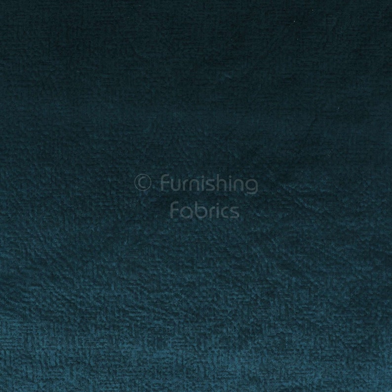 New Furnishing Upholstery Luxury Quality Soft Textured Velvet Fabric In Blue Colour For Sofas Curtains Sold By The Metre