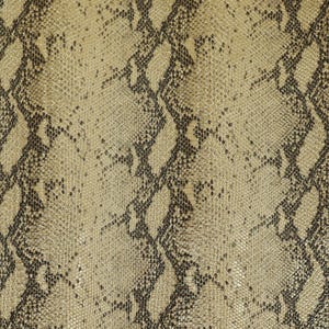 Snakeskin Vinyl Faux Leather Upholstery Fabric For Furniture, Sofas, Vehicle Trimmings & Accessories Hard Wearing Animal Print Vinyl Gold