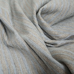 Quality Textured Striped Pattern Upholstery Fabric In Blue Colour For Upholstery Interior Cushions Covers  Sofas Projects