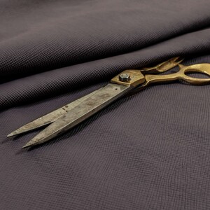 Soft Faux Leather In Plain Textured Matt Finish Purple Colour Upholstery Fabric  - Sold By The 1 Metre