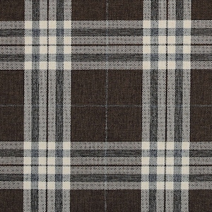 Scottish Theme Tartan Plaid Pattern Chenille Brown Upholstery Fabric Perfect For Sofas Chairs Curtains Soft Furnishing - Sold By The Metre