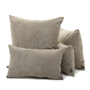 New  Soft Chenille Fabric Cushion In Taupe Colour - 4 Sizes Available - British Handmade - Cushion Cover Only