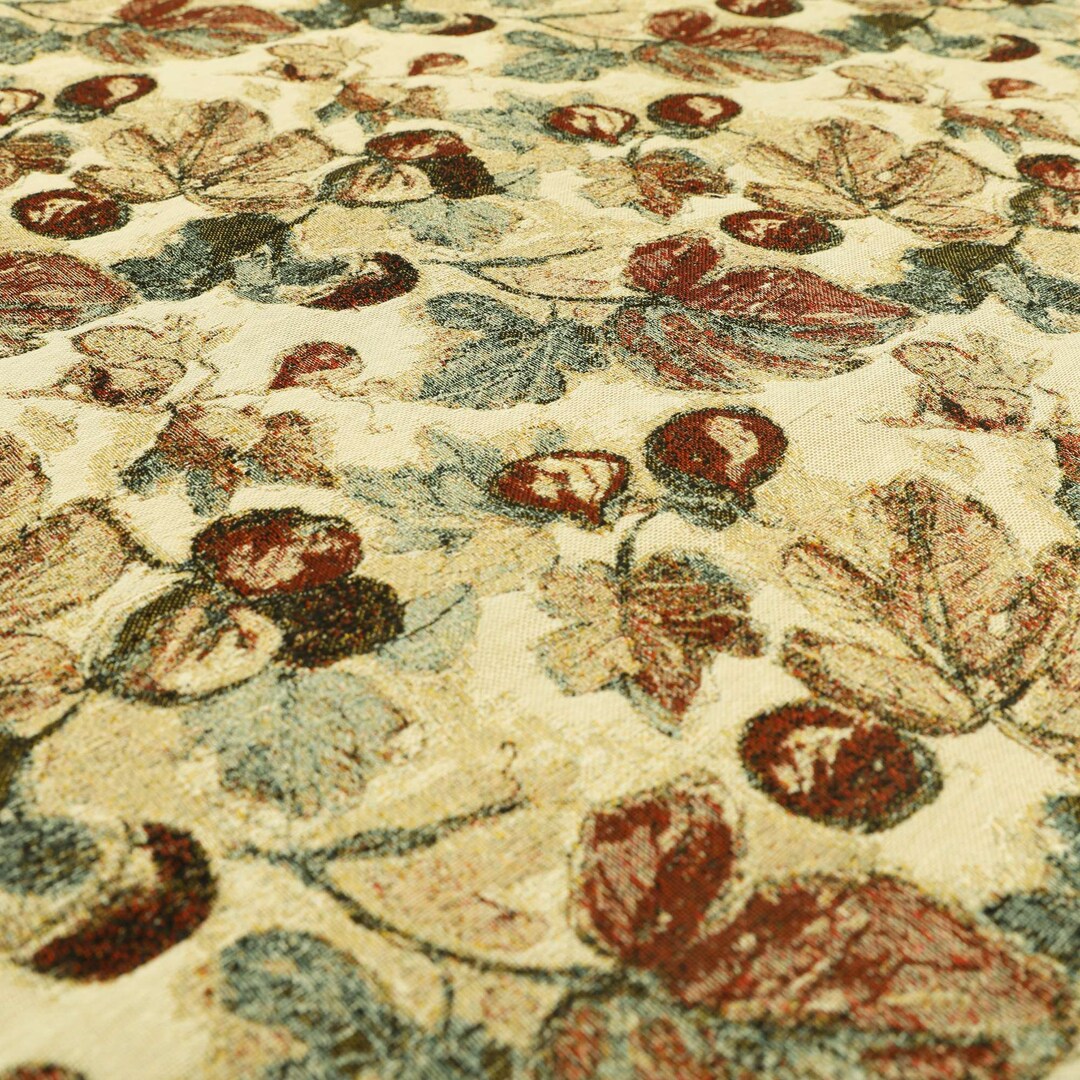 Red Apples Fruit Theme Chenille Tapestry Jacquard Upholstery Fabric for ...