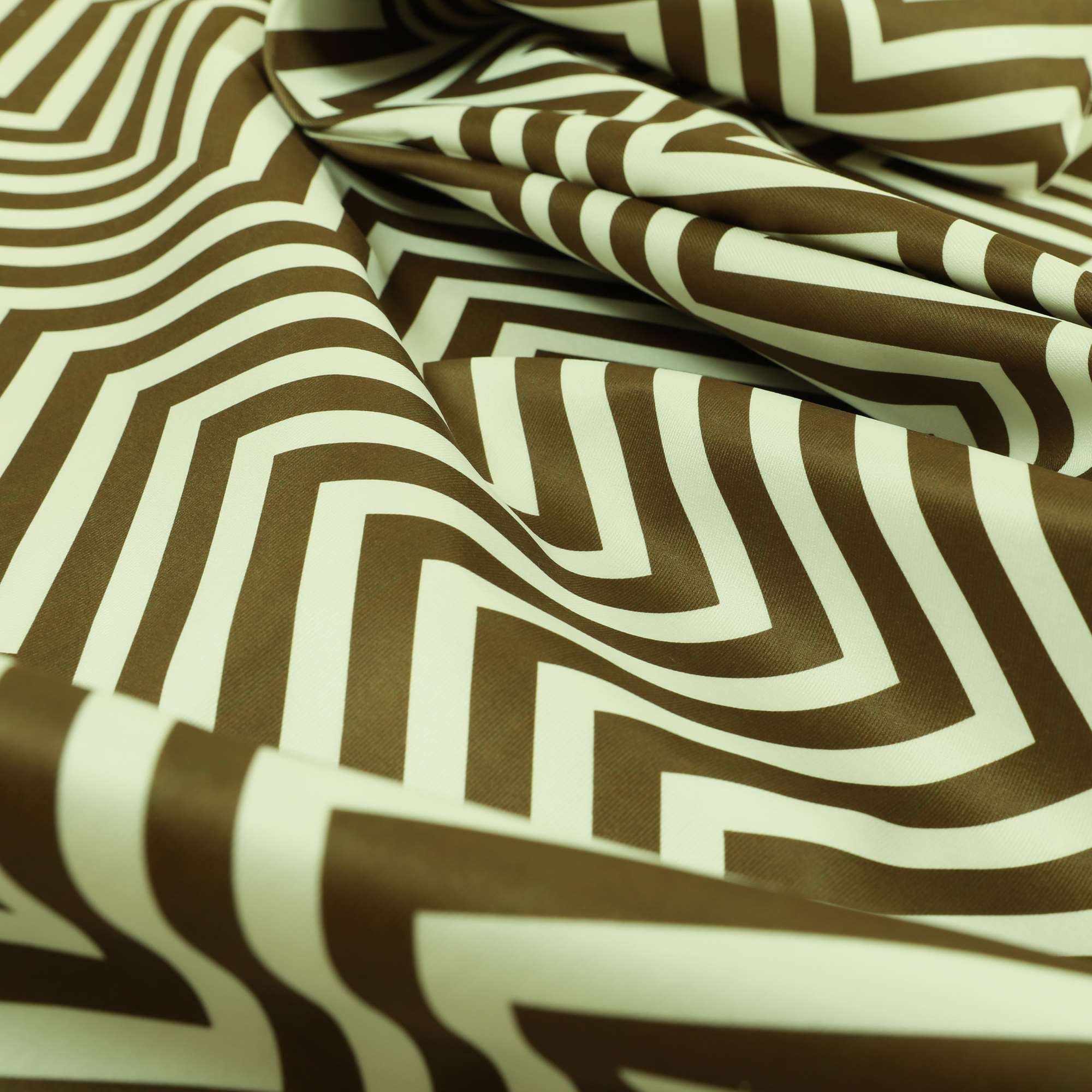 Fabric Cushions Zig Zag Striped Printed Velvet Upholstery Fabric For
