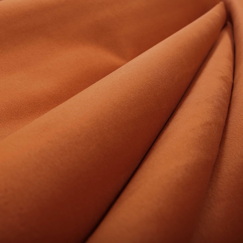 Soft Flock Moleskin Velvet Upholstery Fabric For Sofas, Furniture, Curtains, Cushions & Interiors Hard Wearing Plain Fabric Buy Per Metre image 6