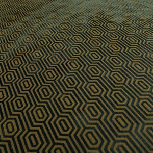 Geometric Velvet Jacquard Fabric Upholstery, Furniture, Seating, Chairs, Curtain, Cushion & Interior Design Soft Hard Wearing Quality Fabric image 3