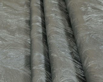 Faux Leather Shiny Designer Textured Pattern Upholstery Vinyl Fabric - Sold By The Metre Perfect For Furnishing & Accessories