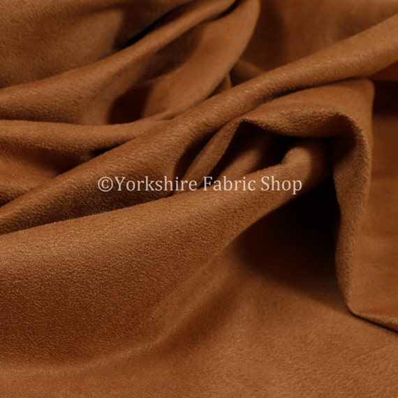 Durable Lightweight Soft Orange Faux Suede Fabrics Interior Upholstery Fabric