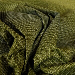 Modern Plain Chenille Smooth Textured Green Upholstery Curtain Furnishing Fabric - Sold By The 10 Metre Length Fabric