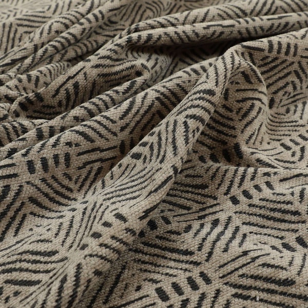 Braun Tribal Geometrische Chevron Chenille Polsterstoff Für Vorhänge, Kissen, Raffrollos Weiche Strapazierfähige Qualitätsstoffe pro Meter