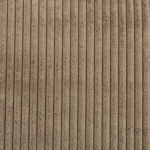New Heavy Soft Chunky Wave Effect Striped Corduroy Upholstery Fabric Flame Treated Perfect For Sofas Furniture In Brown Mocha Coffee