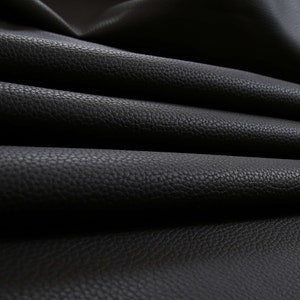 New Leatherette Recycled Material Thick Grain Effect Hard Wearing Upholstery Fabric Material In Brown Colour