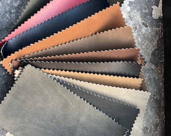 Semi Suede Faux Leather Vinyl With Matt Finish Fabric For Upholstery, Accessories & Interior Design PVC Plain Fabrics Buy Per The Metre