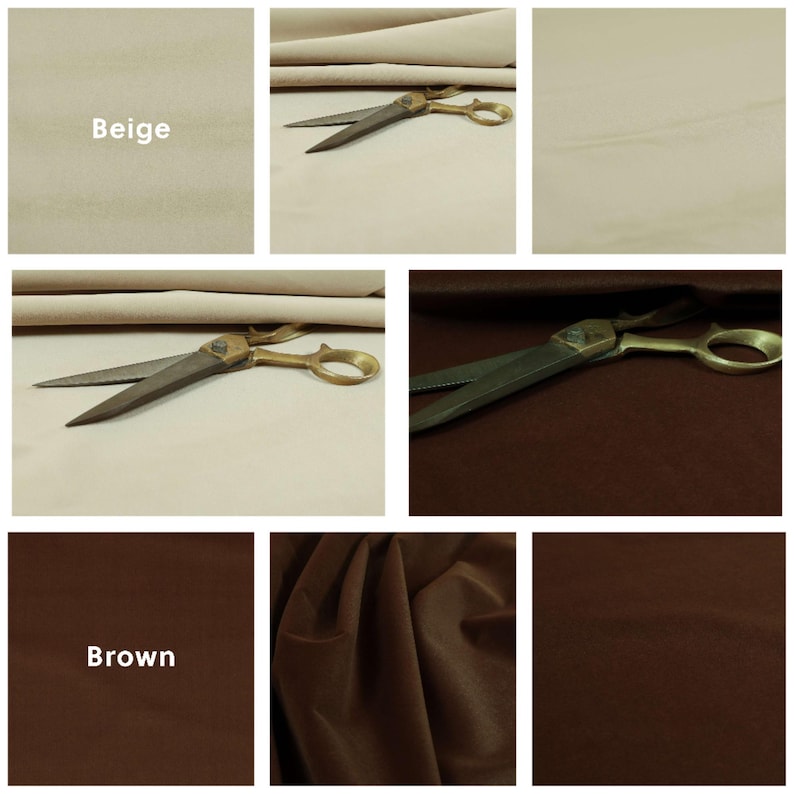 Super Soft Brushed Velvet Upholstery Fabric Curtains, Sofas, Seating, Cushions & Interior Design Soft Hard Wearing Plain Fabrics Per Metre image 14