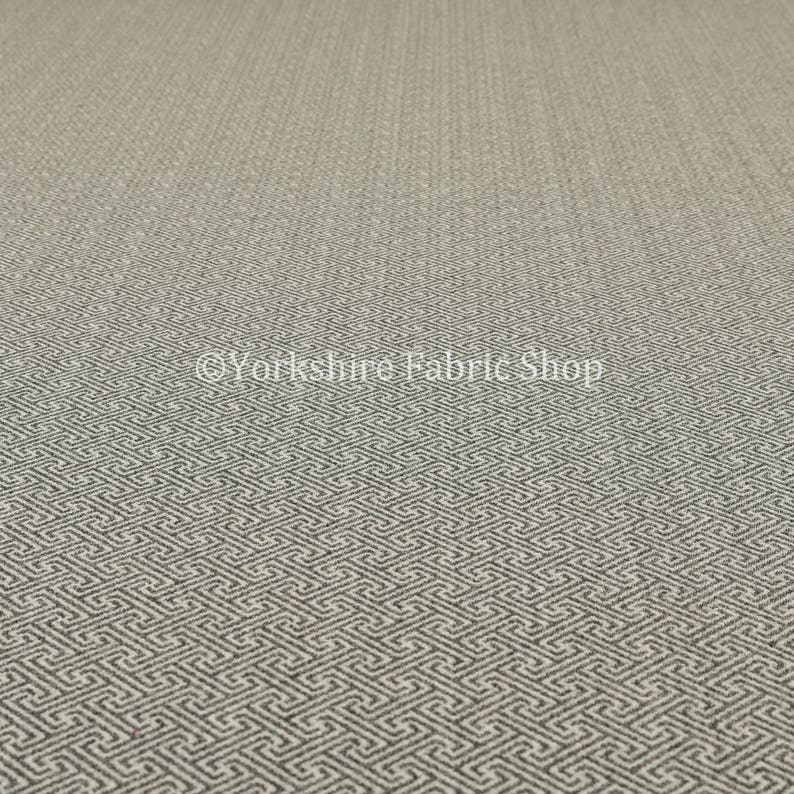 Sold By The 1 Metre Length Fabric Soft Modern Geometric Pattern Wool Textured Grey Upholstery Furnishing Fabric