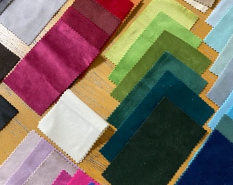 New Soft Plain Durable Velvet Brushed Cotton Effect Upholstery Fabric Suitable For Cushions, Curtains, Blinds, Sofas & Crafts Sold Per Metre