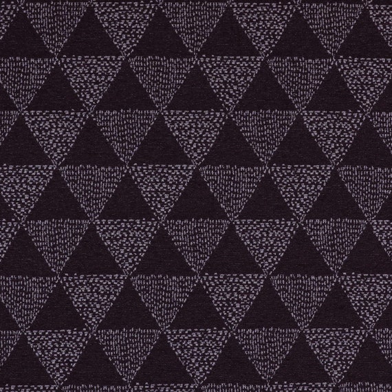Colourful Geometric Chevron Lock Pattern Velour Velvet Print Upholstery  Fabric Sold by the 1 Metre Length Fabric 