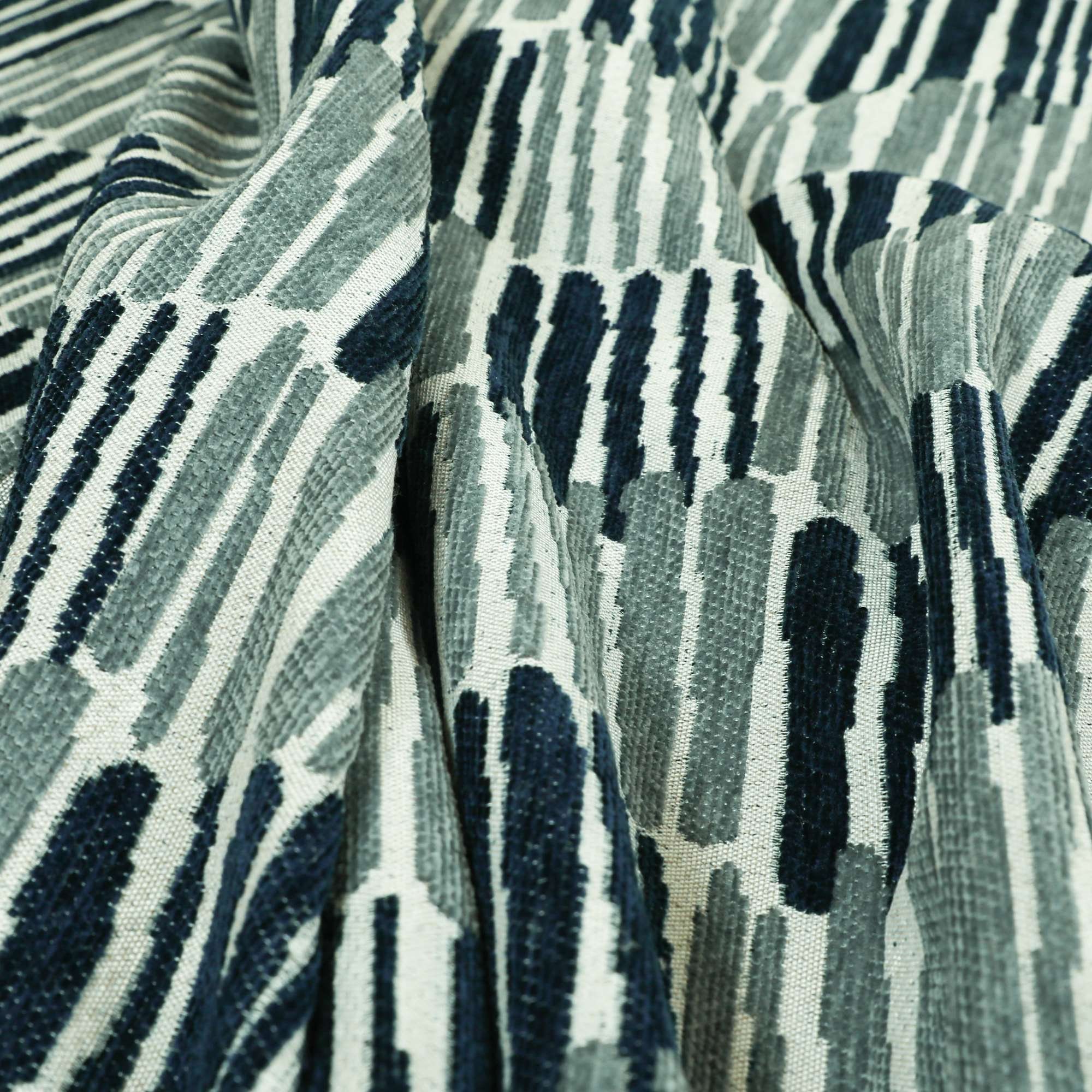 New Designer Modern Quality Blue Mix Square Stripe Patterned - Etsy UK