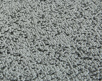 Designer Modern Quality New Black Grey White Plain Textured Chenille Upholstery Fabrics For Sofas, Curtains, Seating, Chairs & Furniture