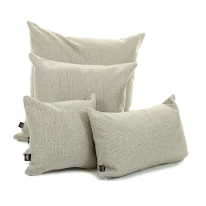 New Thick Woven Hopsack Textured Cushion In Beige Colour - 4 Sizes Available - Cushion Cover Only - British Handmade