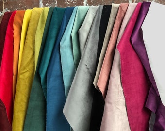 Ultra Soft Touch Plain Velvet Upholstery Fabric For Curtains, Sofas, Cushions & Interior Design Hard Wearing Quality Fabrics Buy Per Metre.