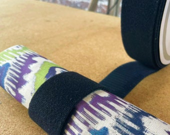 Thick Heavy Duty 50mm Black Hook & Loop Tape For Upholstery, Crafts, Organisation, DIY - Price Per Metre