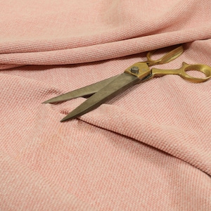 Neu Pastellfarbener Plain Chenille Strapazierfähiger Einrichtungsstoff In Rosa Farbe