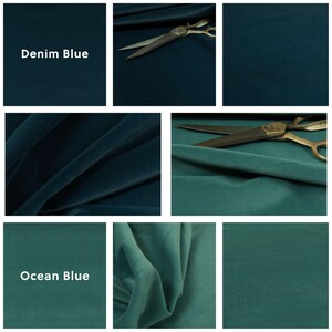 Super Soft Brushed Velvet Upholstery Fabric Curtains, Sofas, Seating, Cushions & Interior Design Soft Hard Wearing Plain Fabrics Per Metre image 13