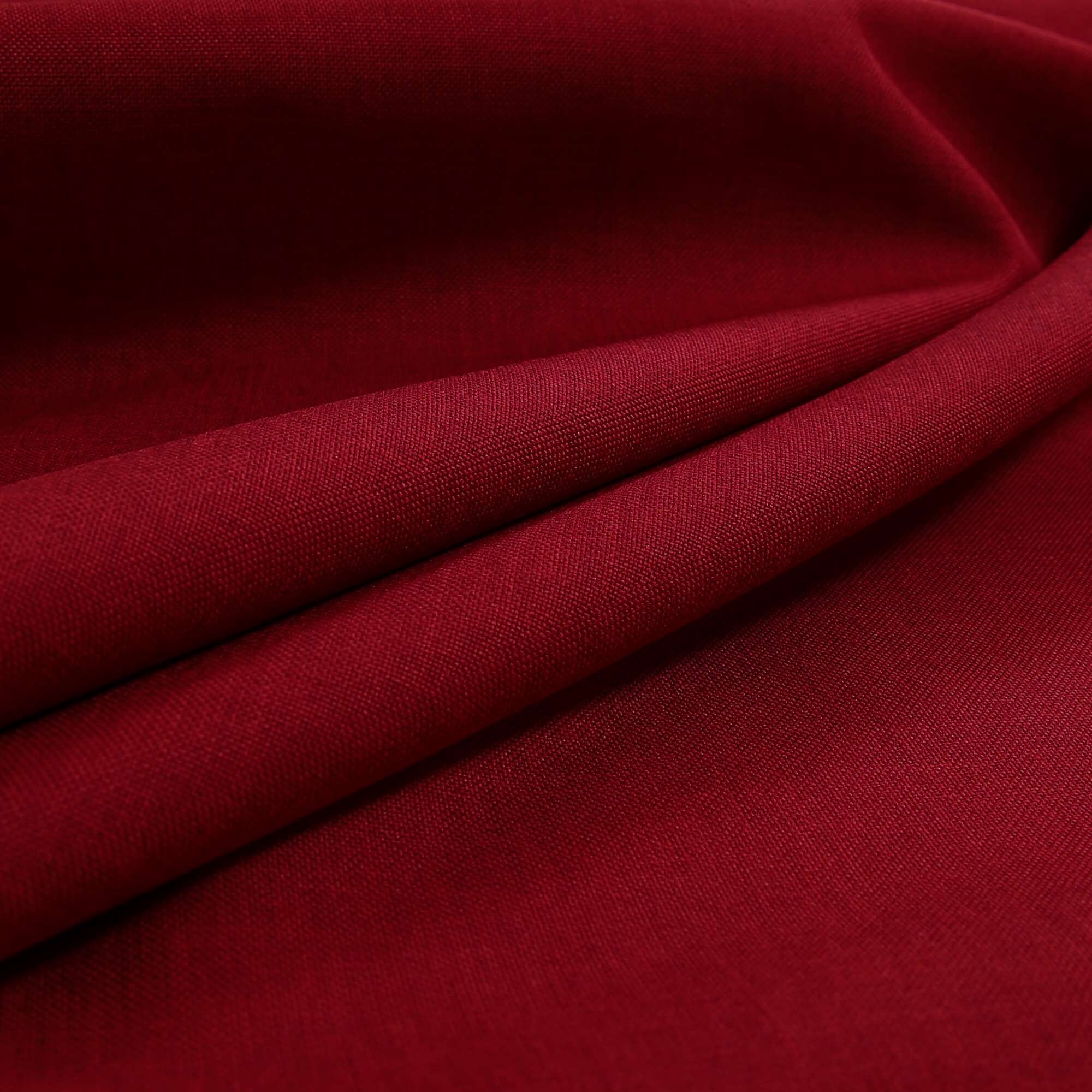 Hard Wearing Linen Effect Like Chenille Upholstery Plain Red Etsy UK