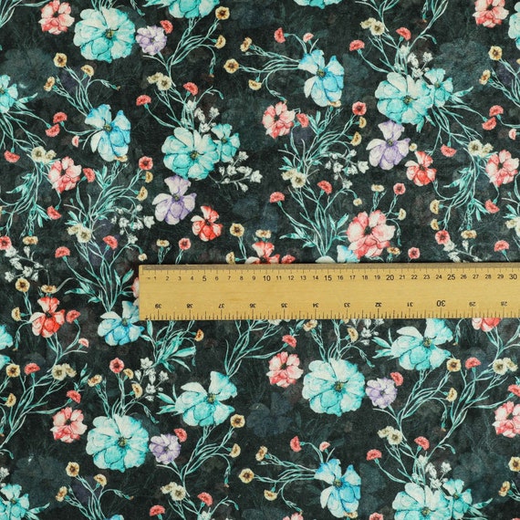 Black Clover Mobile Tela De Cortina De Terciopelo Estampada - Patrón De Hojas Rústicas Negras Y Naranjas, 54" De Ancho Decoración Floral Rustica