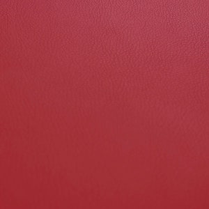 New Soft Matt Finish Red Faux Leather Upholstery Fabric Ideal For Sofas Chairs Seating Material & Interior Furnishing - Sold By The Metre