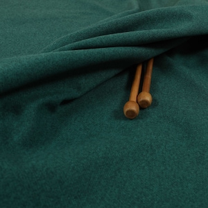 New Furnishing Quality Hard Wearing Tweed Effect Wool Curtain Like Upholstery Fabric In Teal Blue Colour Sold By The Metre