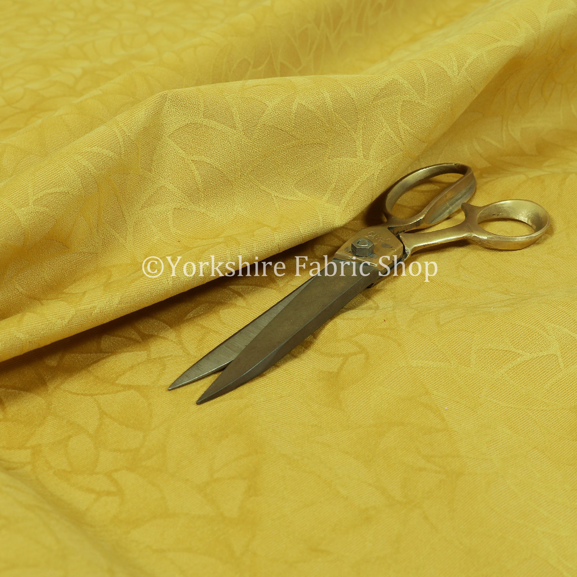 Nuevo amarillo Self Pave Pattern Velour Faux Matt -