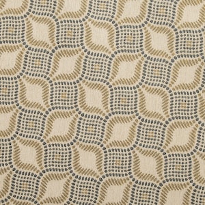 Geometric Eye Pattern Teal Yellow Colour Soft Woven Tapestry Upholstery Furniture Fabrics - Sold By The Metre